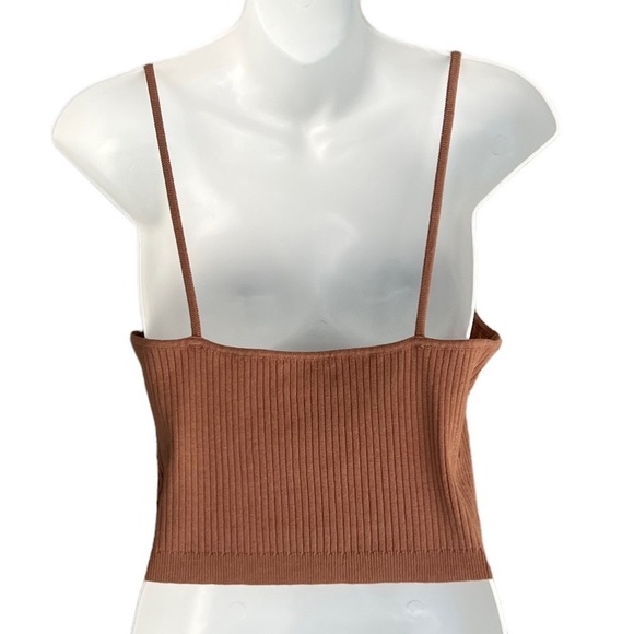 L.A. Hearts Ribbed Cropped Cami Tank Top - Picture 2 of 8